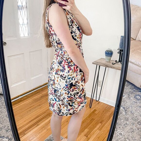 Alice + Olivia Silk Mini Dress Abstract Print - Picture 2 of 7